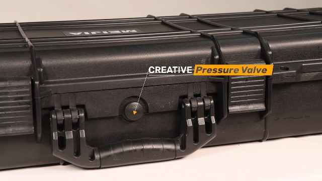 MEIJIA Portable Rolling All Weather Rifle Hard Case with Wheels